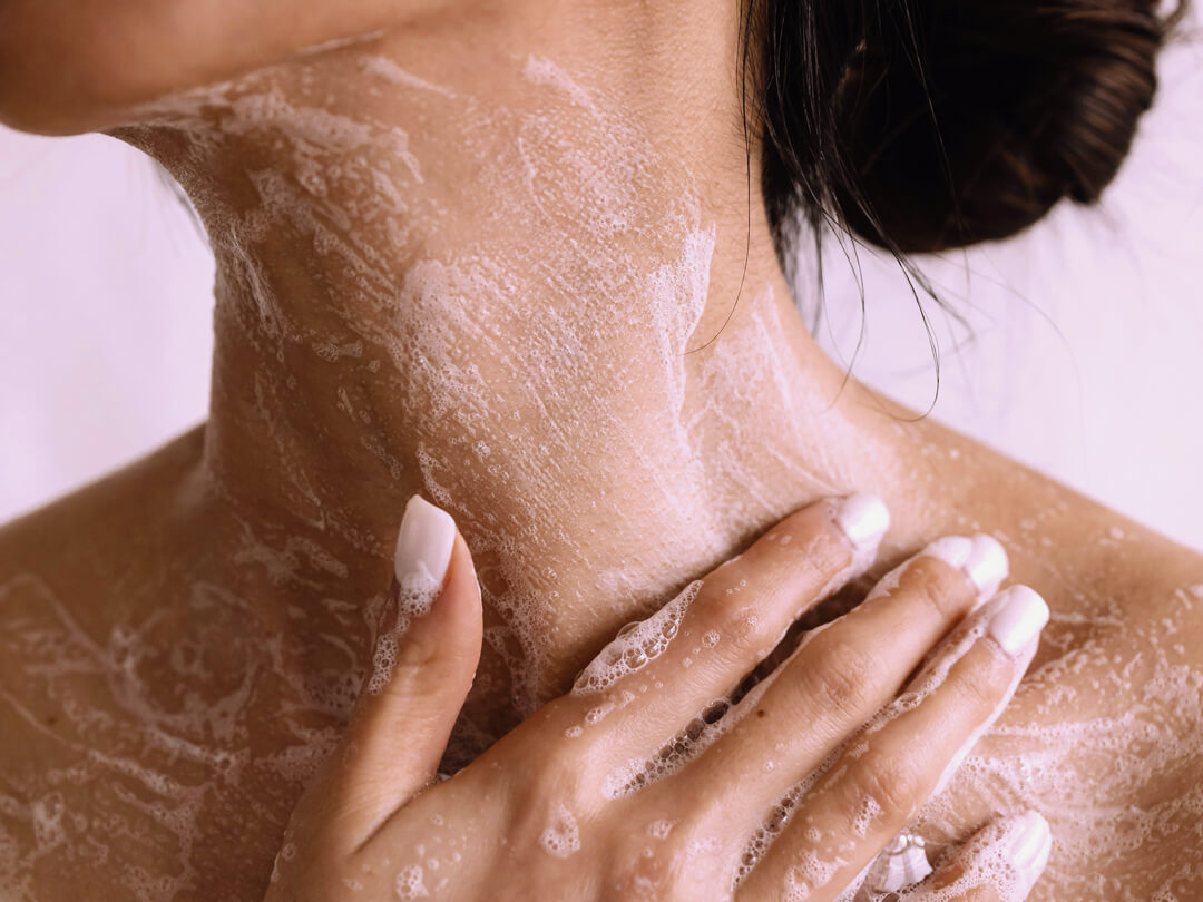 Peeling auf der Haut