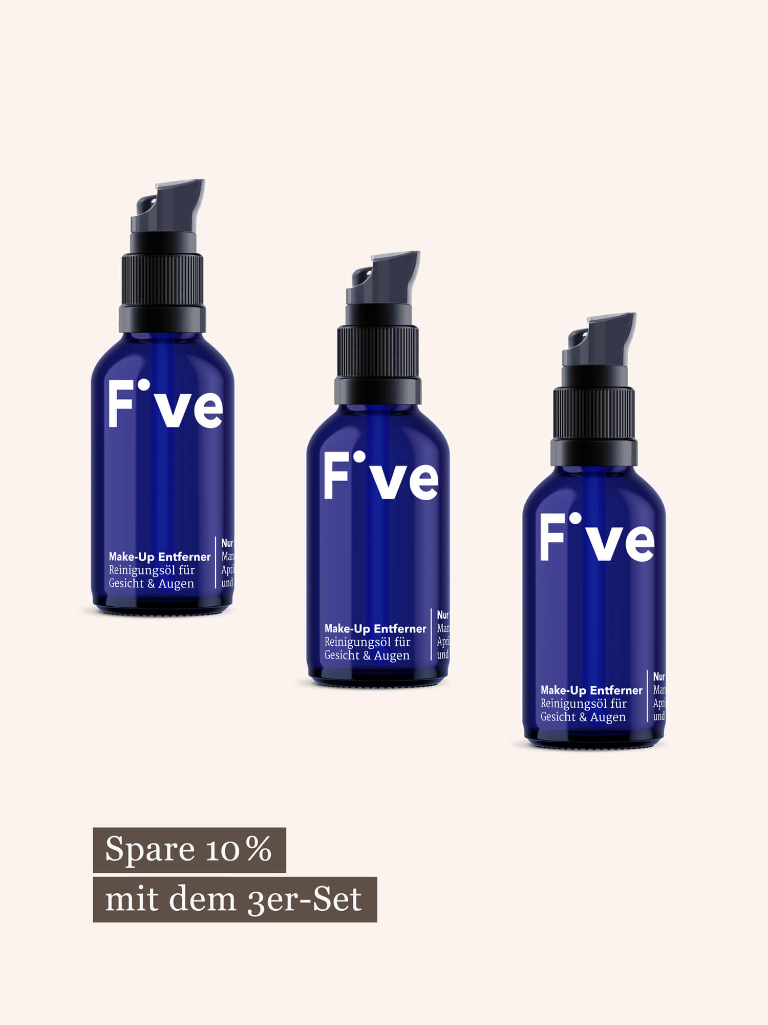 3 × Five Make-up Entferner – mildes Abschminköl | Five Skincare