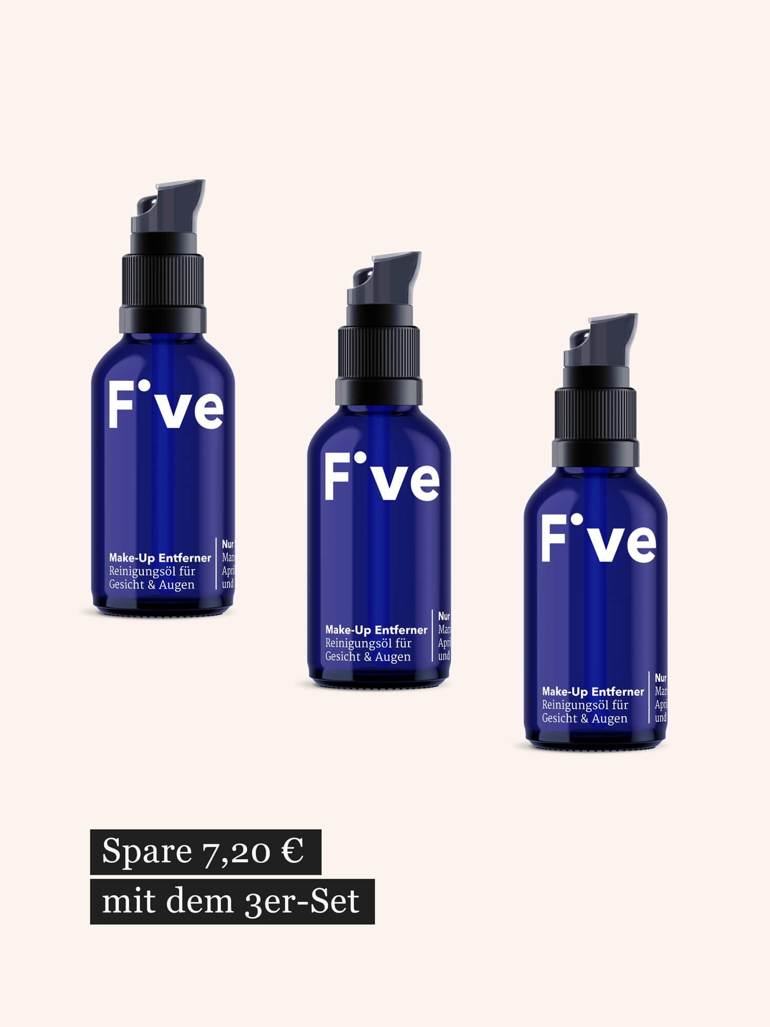 3 × Five Make-up Entferner – mildes Abschminköl | Five Skincare